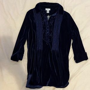NWOT Soft Surroundings Velvet Tunic